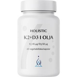 Holistic K2+D3, 60 kapsler