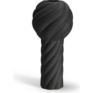 Twist Pillar Vase 34 cm, sort