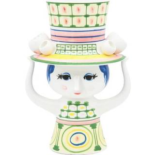 Bjørn Wiinblad Lady With Hat Vase 24,5 Cm - Vaser Keramik Grøn - 54051