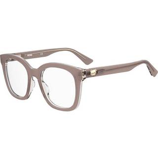 Moschino MOS630 FWM 50 Briller Kvinder Brun - Transparent Nude Brown on Clear - 50mm