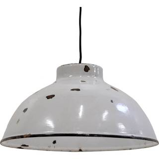 Spotty - Pendel med hvid patineret emalje