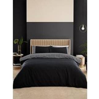 Catherine Lansfield Catherine Lansfield Black Artemis Greek Key Reversible Duvet Cover Set