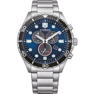 Citizen AT2560-84L Eco-Drive Herren-Chronograph Stahl/Blau