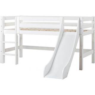 Hoppekids ECO Luxury halvhøj seng med rutsjebane og stige - 120x1200