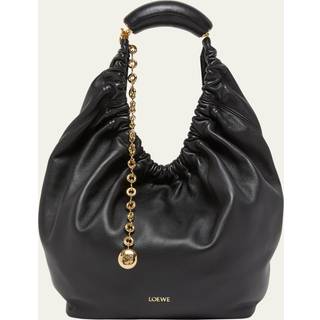 Loewe Squeeze Small leather shoulder bag - black - One Size