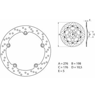 Brembo Bremseskiver Faste Med Tgk