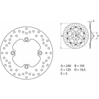 Brembo Bremseskiver Faste Med Tgk