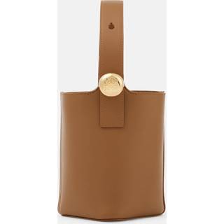 Loewe Pebble Mini leather bucket bag - brown - One Size