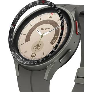 Ringke Inner Bezel Styling [Stilfuld rustfrit st?lramme] Kompatibel med Samsung Galaxy Watch 5 Pro Case Anti Scratch Protector Adhesive Inner Cov