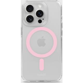 Holdit iPhone 15 Pro MagSafe Cover - Transparent / Pink