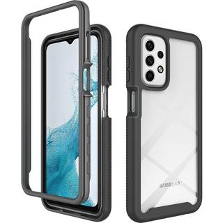 SKALO Samsung A23 5G Stødsikker Clear Hybrid Cover - Sort