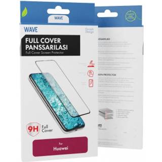 Wave Fuldt dækkende panserglas, Huawei P30 Lite, sort