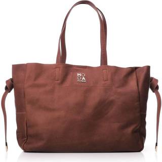 Moda in Pelle Moda in Pelle Natural Large Leather Tote