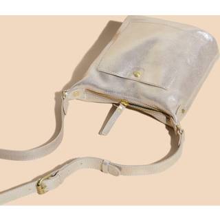 White Stuff White Stuff Gold Mini Fern Leather Cross-Body Bag