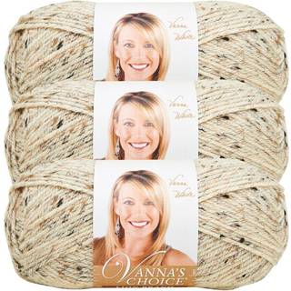 (3 pakke) Lion Brand Yarn Vanna's Choice Yarn Havregryn