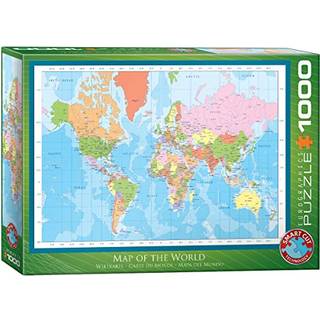 Eurografik Modern Map of the World Puzzle (1000-stykke)