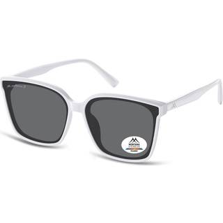 Montana Briller MP67 Polarized MP67C 63 Solbriller Mænd Hvid - White - 63mm