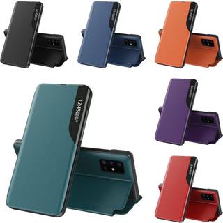 Kunstlæderetui med stativ til Samsung Galaxy S24 - Sort