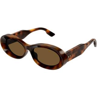 Gucci Kvinde GG1527S 002 Solbriller Acetat Havana Brun Rund