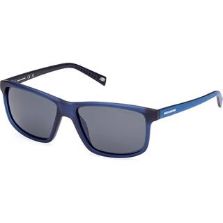 Skechers SE6291 Polarized 90D 57 Solbriller Mænd Blue - Frosted Navy Blue - 57mm