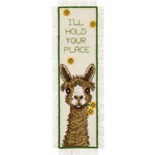 Broderikit I´ll hold your place 7 x 22 cm Stilfuld broderisæt i korssting Dimensioner: 7x22 cm Lavet på Aida 357/22 i ivory Anvendelse af 8 varierte DMC farver Blomstermotiv med moderne design.
