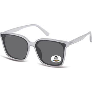 Montana Briller MP67 Polarized MP67A 63 Solbriller Mænd Grå - Transparent Shiny Grey - 63mm