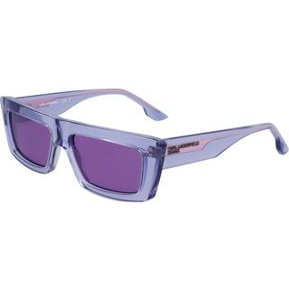 Karl Lagerfeld Unisex KLJ6147S 662 Solbriller Injiceret Violet Violet Firkantet Normal