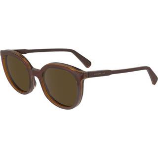 LONGCHAMP Kvinde LO739S 206 Solbriller Acetat Brun Brun Rund Normal Normal