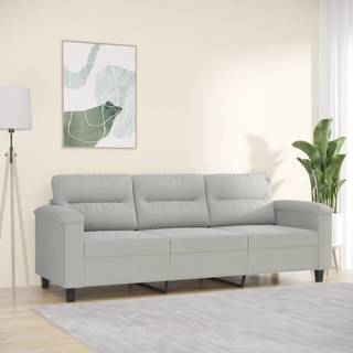 2-Personers Sofa Mikrofiberstof - 180 cm / Lysegrå