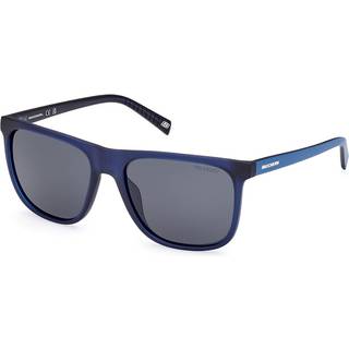 Skechers SE6290 Polarized 90D 56 Solbriller Mænd Blue - Frosted Navy Blue - 56mm