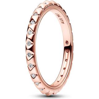 Pandora Rose-Gold Pyramids Ring - 54 Pandora Ring - Rose Gold