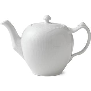 Royal Copenhagen Hvid Halvblonde tekande med låg - 100 cl