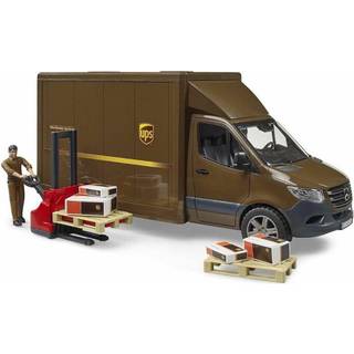 Bruder Auto Sprinter UPS varevogn med palleløfter og figur - 02678