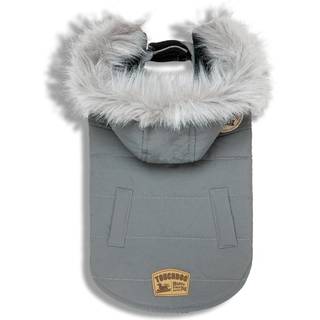 Touchdog 'Eskimo-Swag' Duck-Down Parka Dog Coat Large Gray