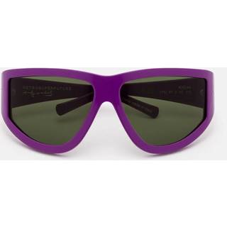 Retrosuperfuture Unisex 17N Knives Purpureus Solbriller Acetat Violet Grøn Maske Normal