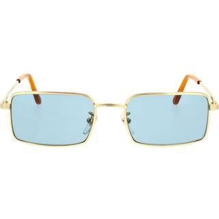 Retrosuperfuture Unisex VDG Mineral Blue Solbriller Metal Guld Blå Firkantet Normal