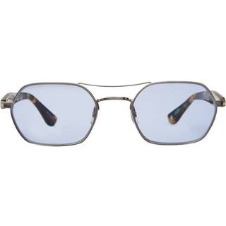 Garrett Leight GOLDIE SUN BS-BIO-SPT/PAC 50 Solbriller Mænd Silver - Brushed Silver - 50mm