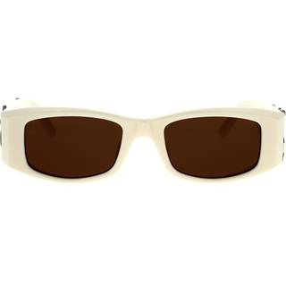 PALM ANGELS Unisex PERI001 Angel 0160 White silver mirror Solbriller Acetat Hvid Brun Firkantet Normal