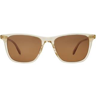 Garrett Leight HAYES SUN Polarized BRE/PBN PLR 52 Solbriller Mænd Brun - Transparent Brew - 52mm