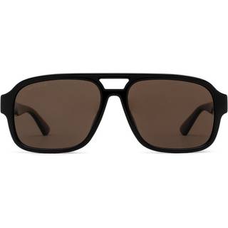 Gucci Mand Gucci GG1342S 002 Solbriller Plast Sort Brun Pilot Polariseret