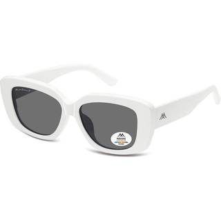 Montana Briller MP56 Polarized MP56C 55 Solbriller Kvinder Hvid - White - 55mm