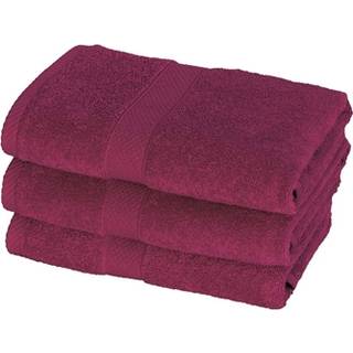 Håndklæde - 50x100 cm - Aubergine - Diamant - 100% Bomuld - Bløde håndklæder fra Egeria