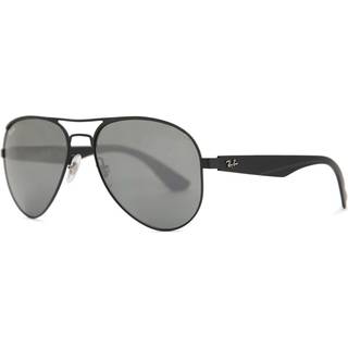 Ray - Ban Mand RB3523 006/6G Solbriller Metal Sort Grå Pilot Spejlet