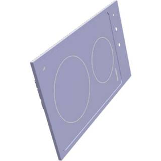 Electrolux glasoverplade med ramme, inox, Zanussi, 290x510mm 3578748158