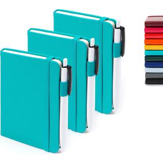 Feela 3 Pack Pocket Notebook Journals With 3 Black Pens A6 Mini Cute Small Journal Notebook Bulk Hardcover College styrede notes