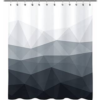 Solbelyst designer Ekstra langt bruseforh?ng Popul?rt bruseforh?ng ombre cool gr? stof bruser gardiner til badev?relse indretning moderne badev?r