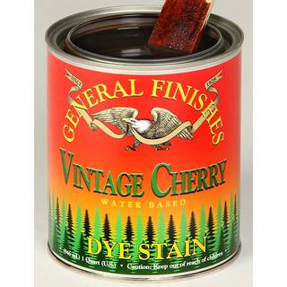 Allmänt slutar vattenbaserat färgämne 1 gallon vintage körsbär