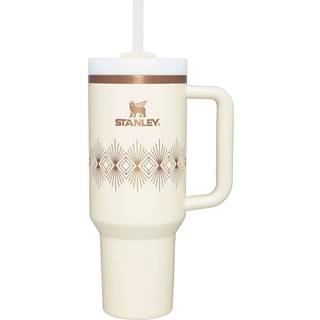 Stanley Quencher H2.O Flowstate Tumbler 40 Oz Cream Gloss Deco