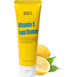 O! Få! C -vitamin Daily Foam Gentle Face Cleanser - Vitaliserende pore -rengøringsmiddel Fugtigheder Revitaliserer for lysere klarere hud - 120 g