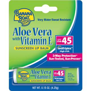Banan Boat Sunscreen Lip Balm SPF 45 med Aloe Vera & E -vitamin 0,15oz | Lip SPF aloe vera læbebalsam med SPF vitamin E Lip Balm Moisturizing Lip
